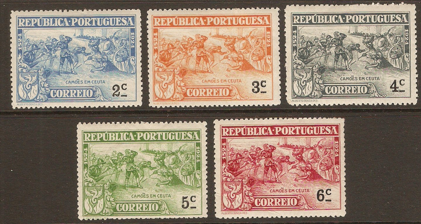 Portugal 1924 Camoens Commemoration series. SG600-SG604.