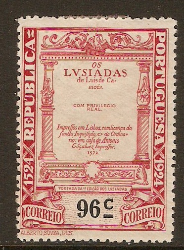 Portugal 1924 96c Camoens Commemoration series. SG619.