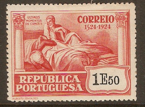 Portugal 1924 1E.50 Camoens Commemoration series. SG622.