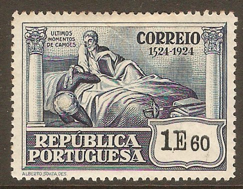 Portugal 1924 1E.60 Camoens Commemoration series. SG623.