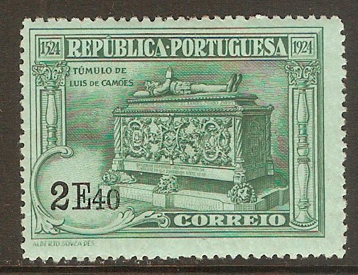 Portugal 1924 2E.40 Camoens Commemoration series. SG625.