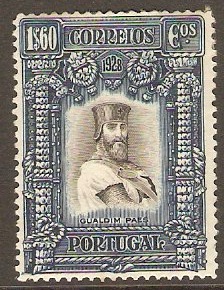Portugal 1928 1E.60 Indigo Independence Series. SG794