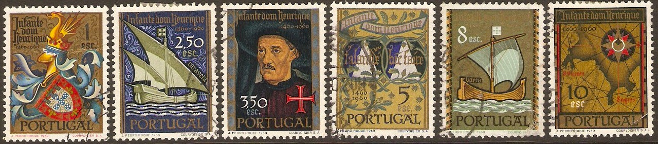 Portugal 1960 Prince Henry Commemoration Set. SG1178-SG1183.