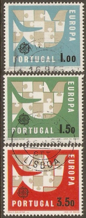 Portugal 1963 Europa Stamp Set. SG1234-SG1236.