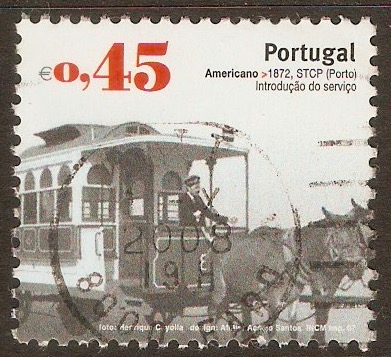 Portugal 2007 45c Horse-drawn Tram. SG3427.