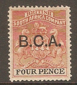 British Central Africa 1891 4d Reddish chestnut and black. SG3.