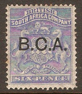 British Central Africa 1891 6d Ultramarine. SG4.