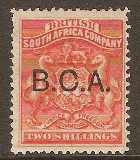 British Central Africa 1891 2s Vermilion. SG8.