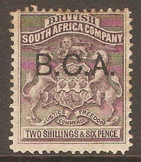 British Central Africa 1891 2s.6d Grey-purple. SG9.