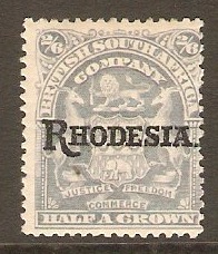 Rhodesia 1909 2s.6d Bluish grey. SG108.