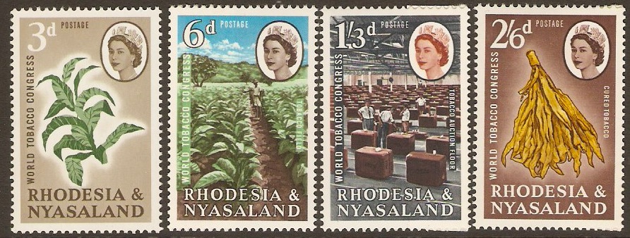 Rhodesia & Nyasaland 1963 Tobacco Congress Set. SG43-SG46.