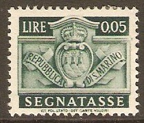 San Marino 1945 5c Green - Postage Due. SGD309.