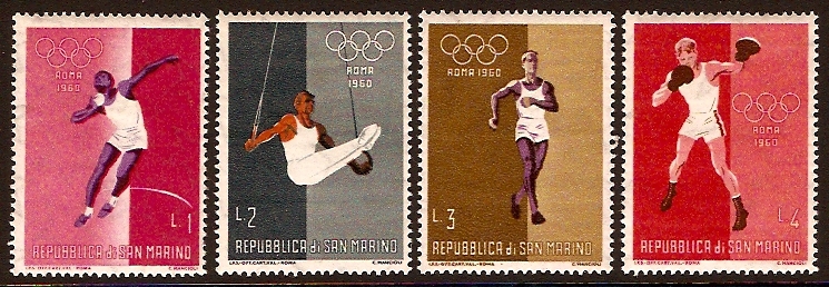 San Marino 1960 Olympic Games. SG603-SG606.