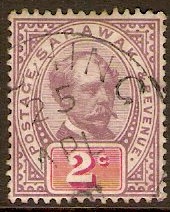 Sarawak 1888 2c Purple and carmine. SG9.
