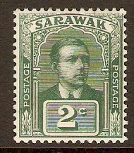 Sarawak 1918 2c Green. SG51.