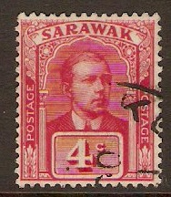 Sarawak 1918 4c Rose-carmine. SG53.