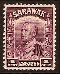 Sarawak 1934 1c Purple. SG106.