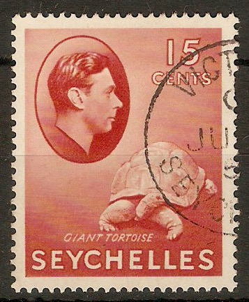 Seychelles 1938 15c Brown-carmine. SG139a.