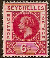 Seychelles 1912 6c carmine-red. SG73.