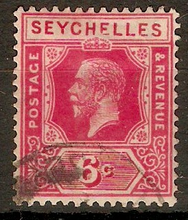 Seychelles 1921 6c carmine. SG104.