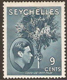 Seychelles 1938 9c grey-blue. SG138a.