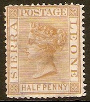Sierra Leone 1876 d Brown. SG16.