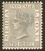 Sierra Leone 1885 2d Grey. SG30.