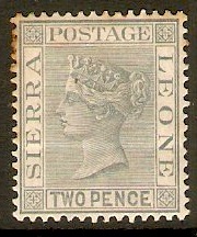 Sierra Leone 1884 2d Grey. SG30.