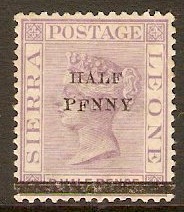 Sierra Leone 1893 d on 1d Pale violet. SG39.