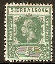 Sierra Leone 1912 d Blue-green. SG112.