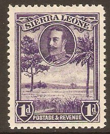 Sierra Leone 1932 1d Violet. SG156.
