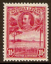 Sierra Leone 1932 1d Carmine. SG157.