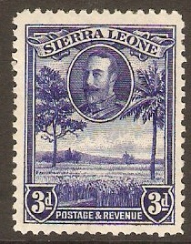 Sierra Leone 1932 3d Blue. SG159.