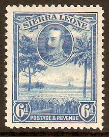 Sierra Leone 1932 6d Light blue. SG162.