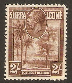 Sierra Leone 1932 2s Chocolate. SG164.
