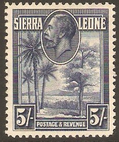 Sierra Leone 1932 5s Deep blue. SG165.