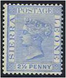 Sierra Leone 1884 2d. Ultramarine. SG31.