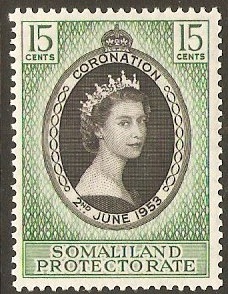 Somaliland Protectorate 1953 Coronation Stamp. SG136.