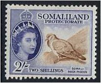 Somaliland Protectorate 1953 2s Brown and bluish violet. SG146.