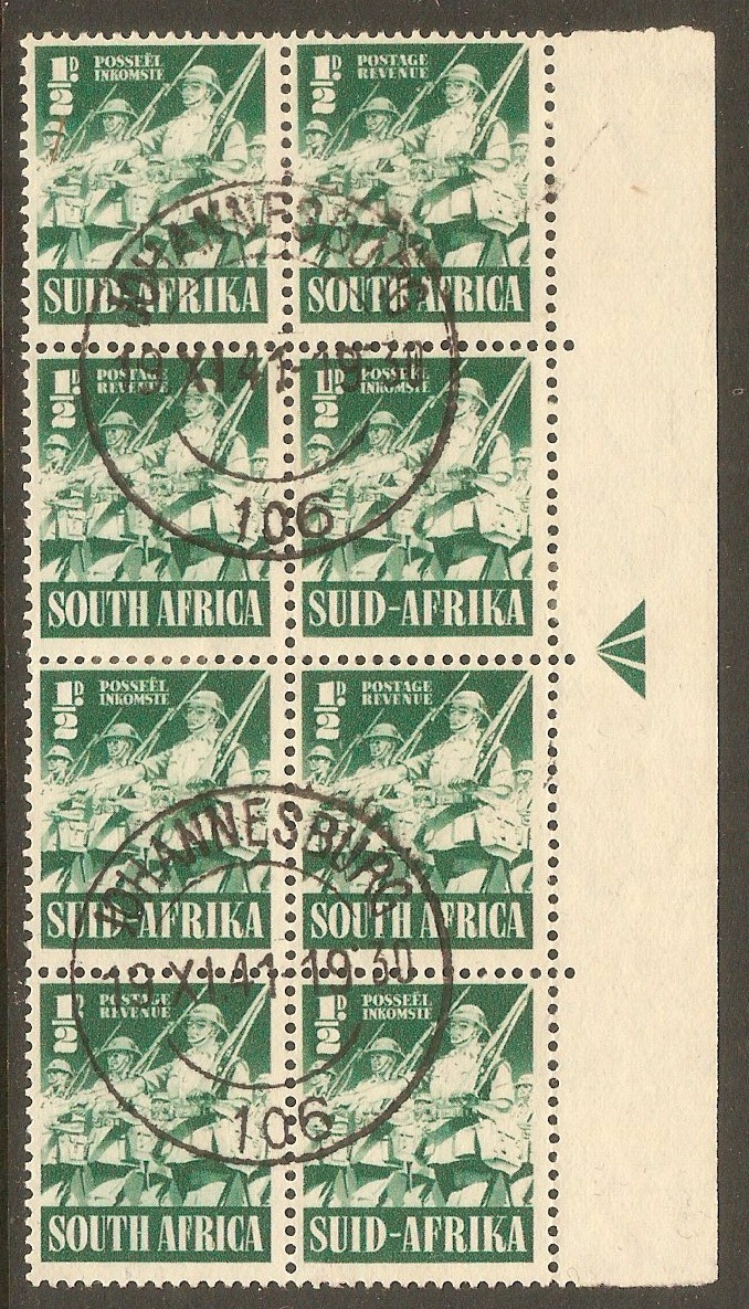 South Africa 1941 d Green. SG88.