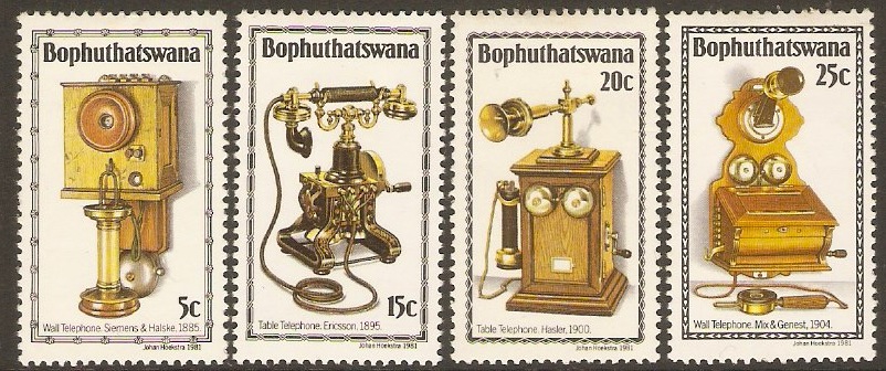 Bophuthatswana 1981 Telephone History (1st. Series) Set. SG76-SG