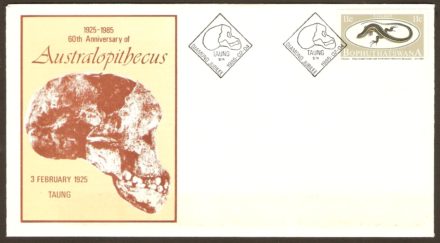 Bophuthatswana 1984 11c Lizard Series. SG150. FDC.