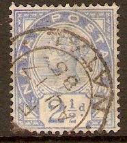 Natal 1891 2d Bright blue. SG113.