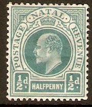 Natal 1902 d Blue-green. SG127.