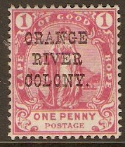 Orange River Colony 1900 1d Carmine. SG134.