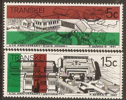 Transkei 1981 Independence Anniversary Set. SG97-SG98.