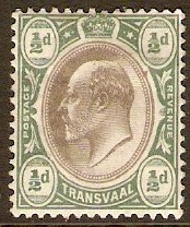 Transvaal 1902 d Black and bluish green. SG244.