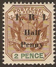 Transvaal 1901 d on 2d Brown and green. SG243.