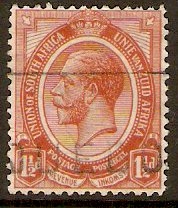South Africa 1913 1½d Chestnut. SG5.