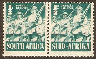 South Africa 1941 d Blue green. SG88a.